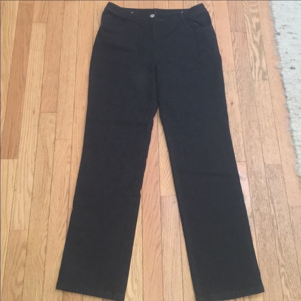 St John high waisted, strait leg jeans in black